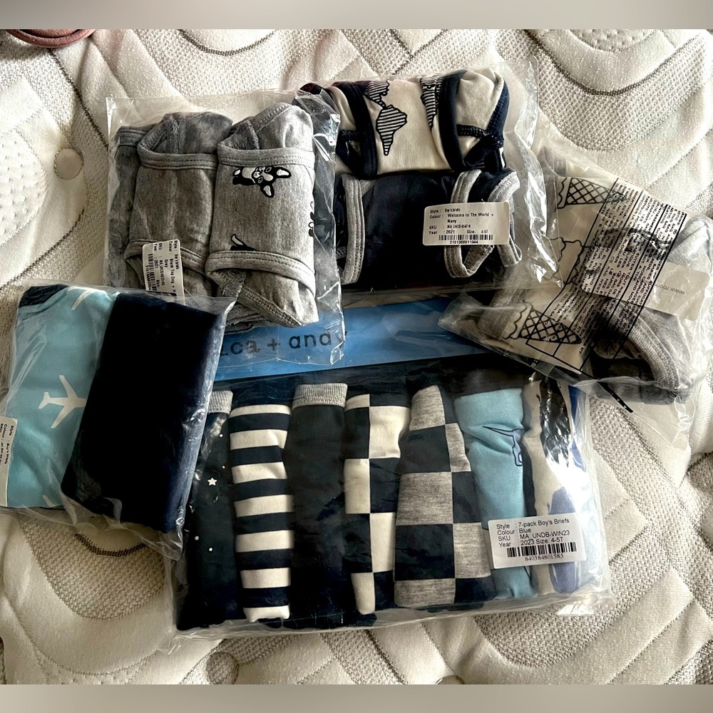 Monica & Andy brand new boys underwear, size 4/5T